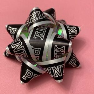 NEW Victoria’s Secret Pink Holiday Present Bow Black & White
